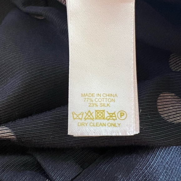 Kate Spade Polka Dot silk/cotton Black and ivory Flirty Polka Dot Mini Skirt - Picture 5 of 5